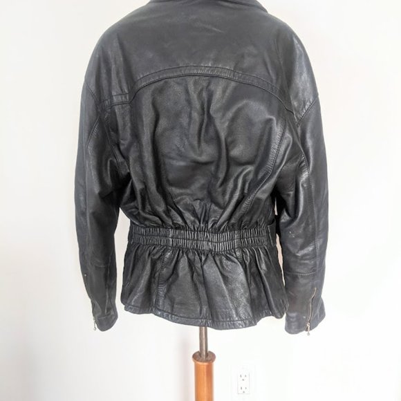 Vintage Belted Moto Jacket - Picture 2 of 6